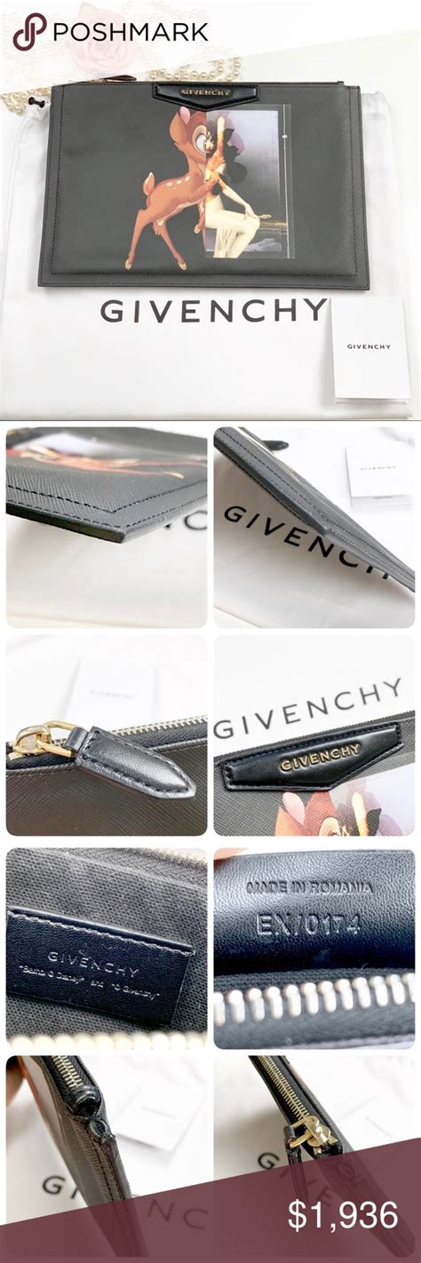 givenchy bambi clutch replica|Authentic NEW GIVENCHY x Disney Bambi Print Clutch Pouch.